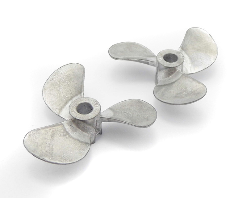 C32455 Alloy 32mm 3-Blade Propeller 4mm Shaft LH-RH Set for RC Boat - Image 1