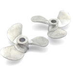 Alloy 44mm 3-Blade Propeller 4mm Shaft LH-RH Set for RC Boat