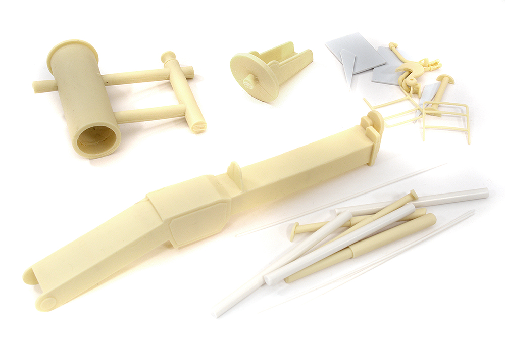 C32465 Realistic Resin Marine Cargo Crane Decoration Kit 130x160mm for RC Boat - Image 1