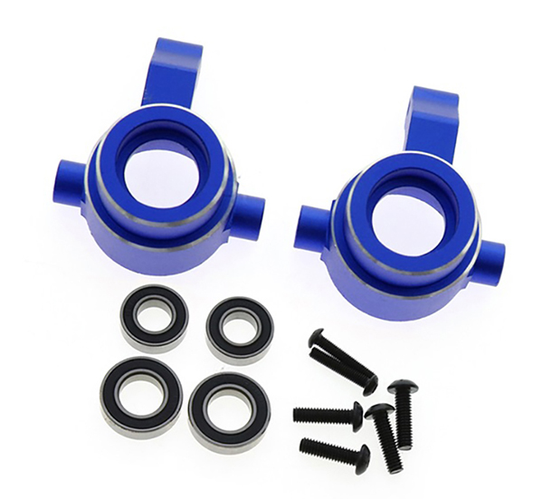 C32471BLUE Alloy Machined Steering Blocks for Traxxas 1/8 Sledge 4WD Monster Truck 9537 - Image 1