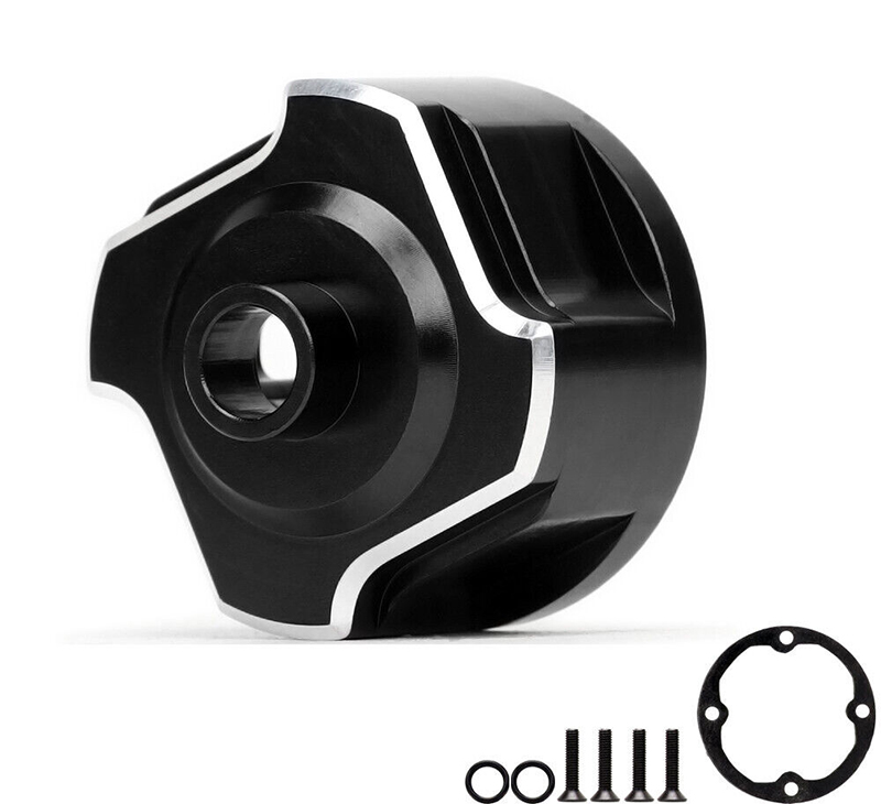 C32475BLACK Machined Differential Housings for Traxxas 1/8 Sledge 4WD Monster Truck 9581 - Image 1