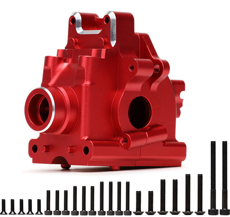 C32477RED Alloy Machined Bulkhead Set for Traxxas 1/8 Sledge 4WD Monster Truck 9529 - Image 1