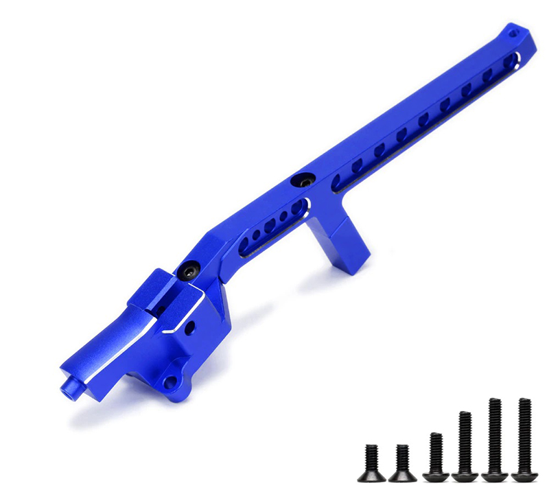 C32479BLUE Alloy Machined Rear Chassis Brace for Traxxas 1/8 Sledge 4WD Monster Truck - Image 1