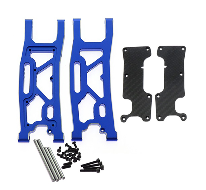 C32481BLUE Alloy Machined Rear Suspension Arm Set for Traxxas 1/8 Sledge 4WD 9533 9534 - Image 1