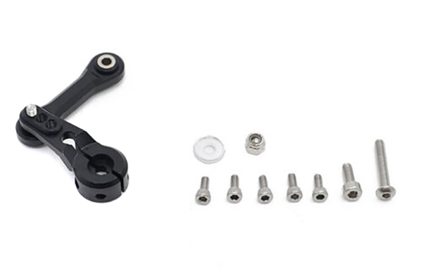 C32486BLACK Steering Servo Horn & Linkage for Traxxas 1/8 Sledge 4WD Monster Truck 9526 9544 - Image 1