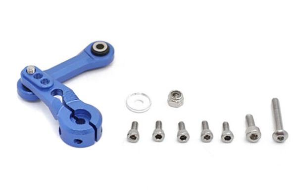 C32486BLUE Steering Servo Horn & Linkage for Traxxas 1/8 Sledge 4WD Monster Truck 9526 9544 - Image 1