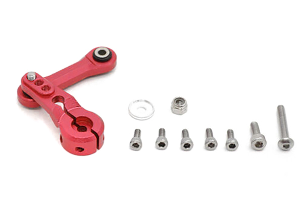 C32486RED Steering Servo Horn & Linkage for Traxxas 1/8 Sledge 4WD Monster Truck 9526 9544 - Image 1