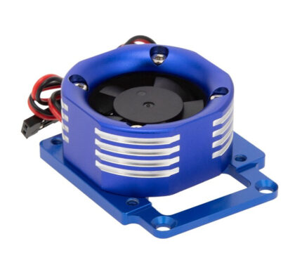 38x38mm Alloy Case Cooling Fan w/ Color LED & Mount for Traxxas 1/8 Sledge