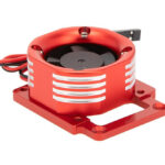 38x38mm Alloy Case Cooling Fan w/ Color LED & Mount for Traxxas 1/8 Sledge