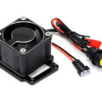Black 39x39x28mm HD Cooling Fan w/ Alloy Mount for Traxxas 1/8 Sledge