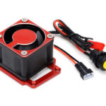 Red 39x39x28mm HD Cooling Fan w/ Alloy Mount for Traxxas 1/8 Sledge