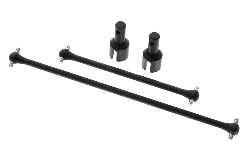 C32510 Steel Center Drive Shafts (2) for Traxxas 1/8 Sledge 4WD Monster Truck 9555 9556 - Image 1