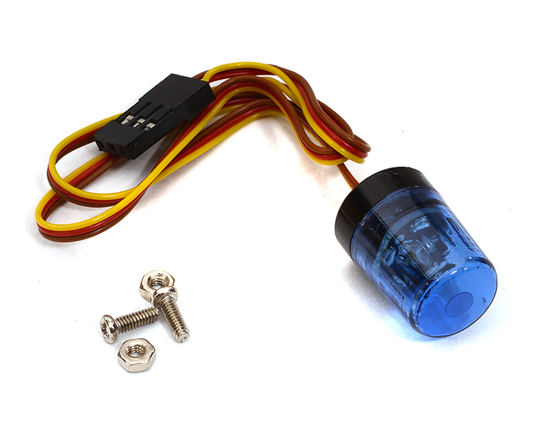 C32520BLUE Realistic Roof Top Flashing Light LED 13x18mm Size Plastic Housing - Image 1