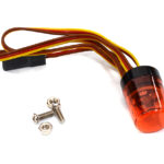 Realistic Roof Top Blue Flashing Light LED 13x18mm Size Red Plastic Housing