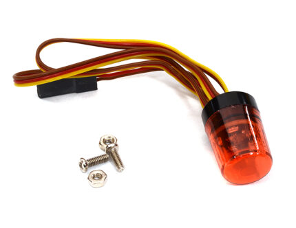 Realistic Roof Top Blue Flashing Light LED 13x18mm Size Red Plastic Housing