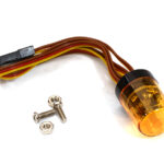 Realistic Roof Top Blue Flashing Light LED 13x18mm Size Yellow Plastic Housing