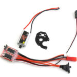 Black Motor Mount, Drive Motor and ESC Combo for 1/24 SCX24 Rock Crawler