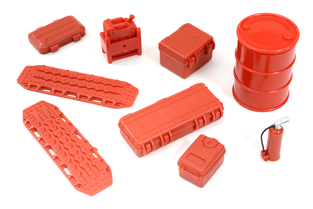 C32522RED Realistic Model 1/24 Scale Accessories Set for Off-Road Crawler - Image 1