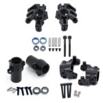 Black Alloy Steering, Caster Blocks & Rear Hubs for 1/10 RBX10 Ryft 4WD