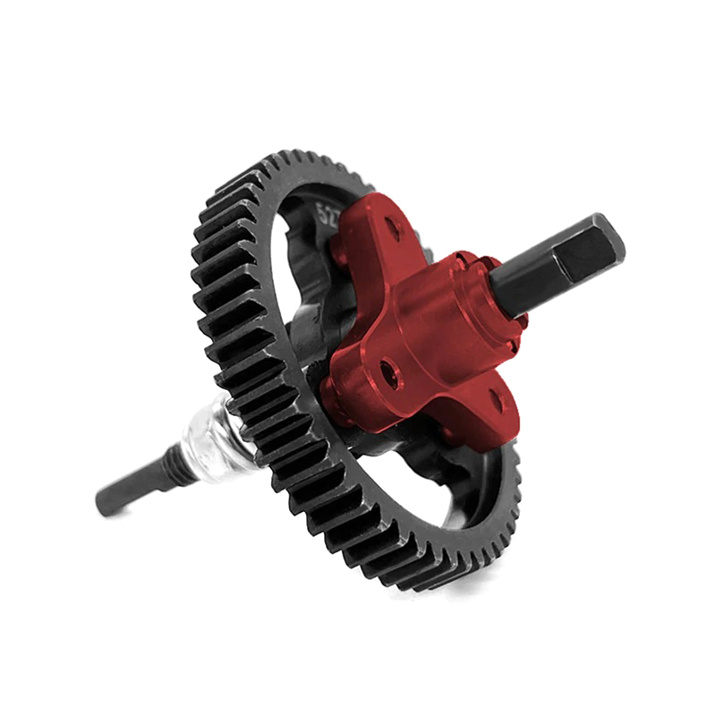 C32532RED Steel 52T Spur Gear w/ Clutch Eliminator for Traxxas 1/10 Stampede 4X4 Slash 4X4 - Image 1