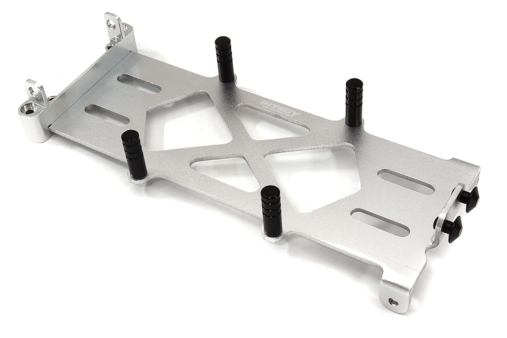 C32542SILVER Alloy Machined Battery Tray for Losi 1/8 LMT 1.0 4WD Monster Truck - Image 1
