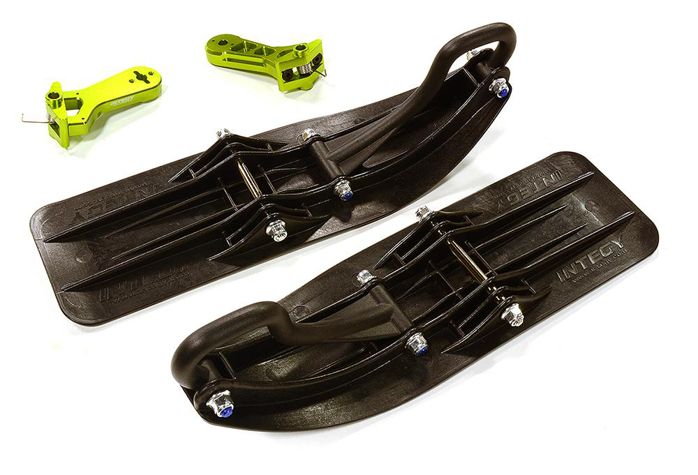 C32550GREEN Green Front Sled Attachment Conversion Kit for Losi 1/5 DBXL-E 2.0 4WD (for RWD) - Image 1