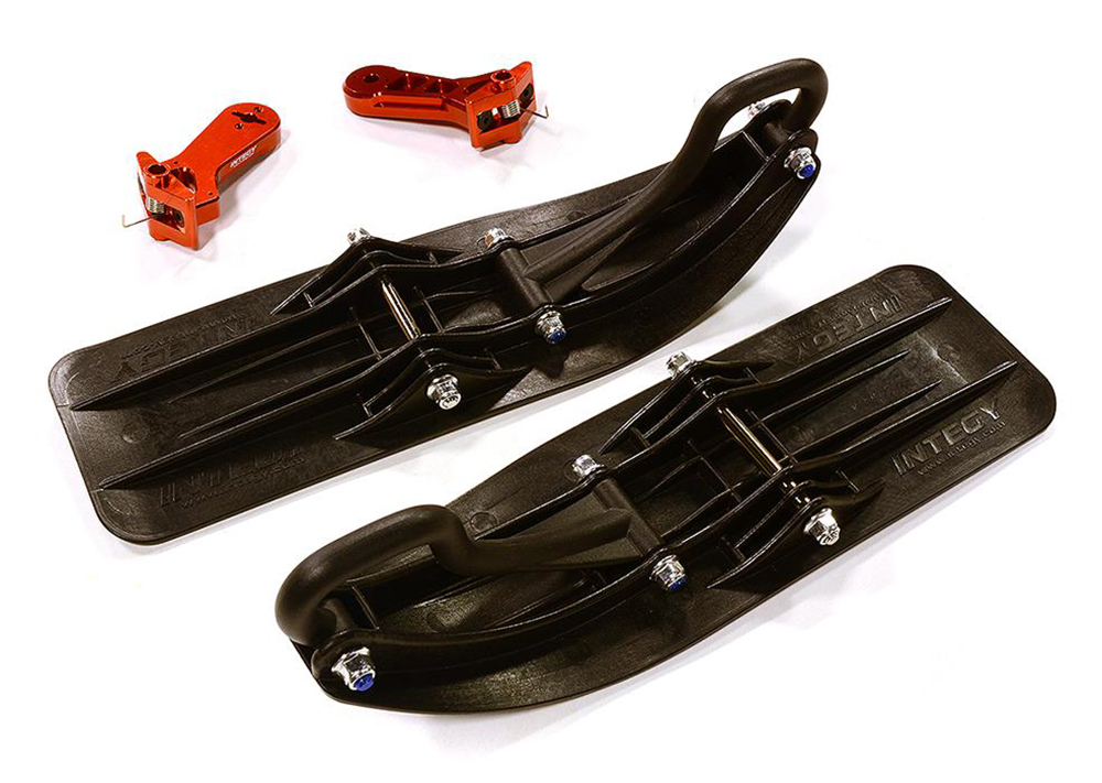 C32550RED Red Front Sled Attachment Conversion Kit for Losi 1/5 DBXL-E 2.0 4WD (for RWD) - Image 1