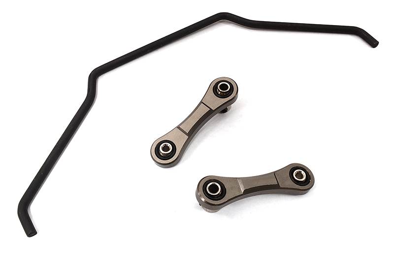 C32554GREY Grey Anti Sway Bar Set for Losi 1/5 DBXL-E 2.0 RC Desert Buggy - Image 1