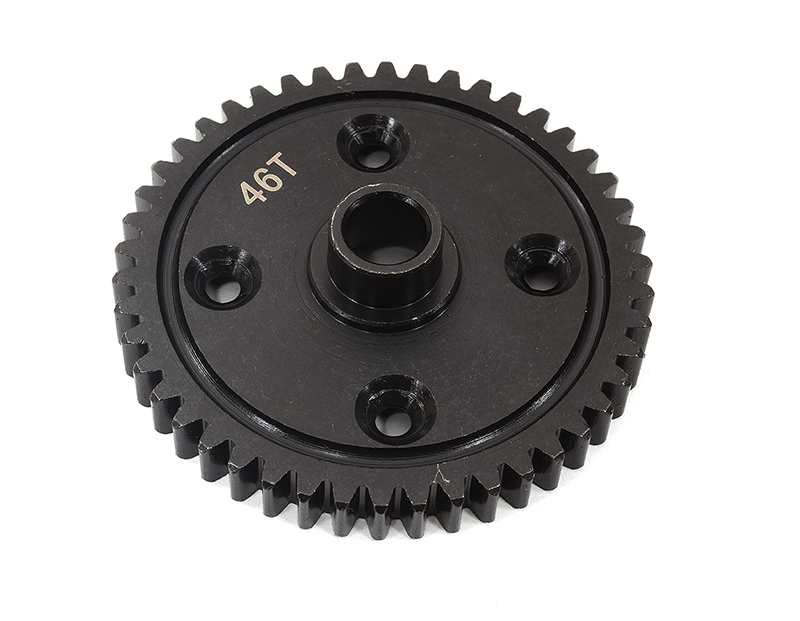 C32556 Billet Machined 46-Tooth Spur Gear for 1/8 TRX Sledge 4WD - Black 9651 - Image 1