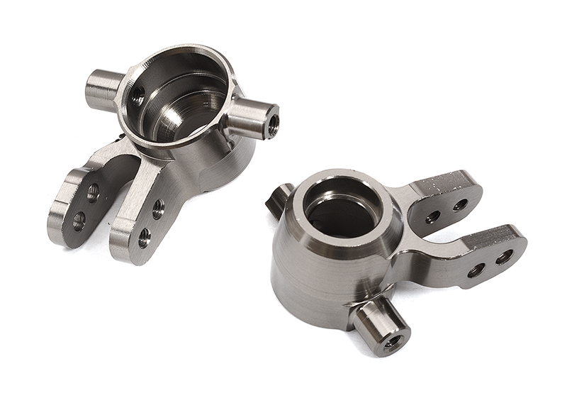 C32559GREY Billet Machined Steering Knuckles Upgrade for Traxxas 1/10 Scale Hoss 4X4 6837 - Image 1