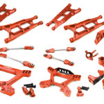 Red Billet Machined Alloy Suspension Upgrade Kit for Traxxas 1/10 Hoss 4X4