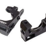 Black Billet Machined Caster Blocks for Traxxas 1/10 Scale Hoss 4X4 6832