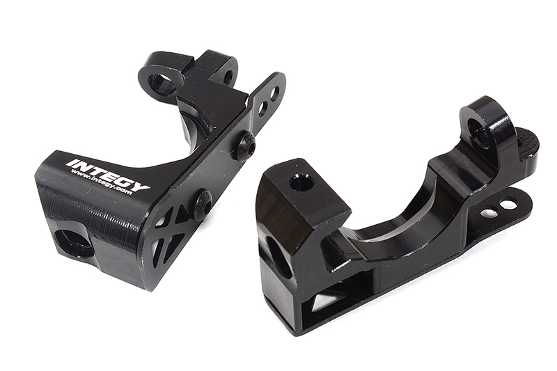 C32561BLACK Black Billet Machined Caster Blocks for Traxxas 1/10 Scale Hoss 4X4 6832 - Image 1