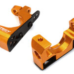 Orange Billet Machined Caster Blocks for Traxxas 1/10 Scale Hoss 4X4 6832