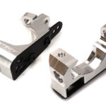Silver Billet Machined Caster Blocks for Traxxas 1/10 Scale Hoss 4X4 6832