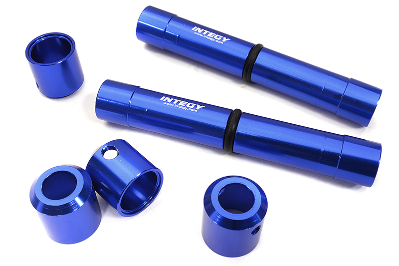 C32562BLUE Machined Center Drive Shaft Upgrade Set for Axial SCX6 Crawler 252009 252010 - Image 1