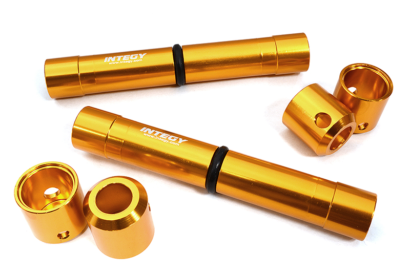 C32562ORANGE Machined Center Drive Shaft Upgrade Set for Axial SCX6 Crawler 252009 252010 - Image 1
