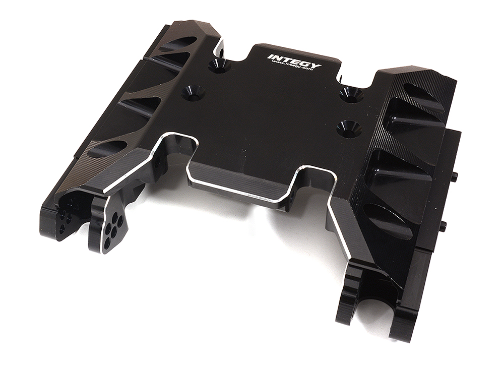 C32570BLACK Billet Machined Center Transmission Gearbox Lower Mount for Axial SCX6 251004 - Image 1