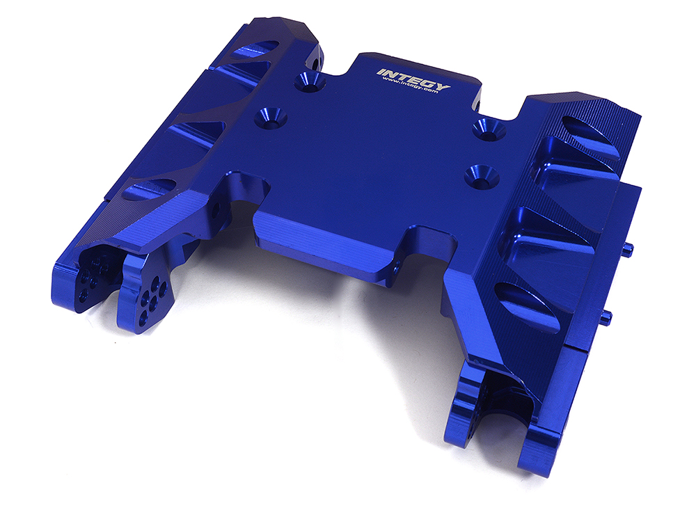 C32570BLUE Billet Machined Center Transmission Gearbox Lower Mount for Axial SCX6 251004 - Image 1