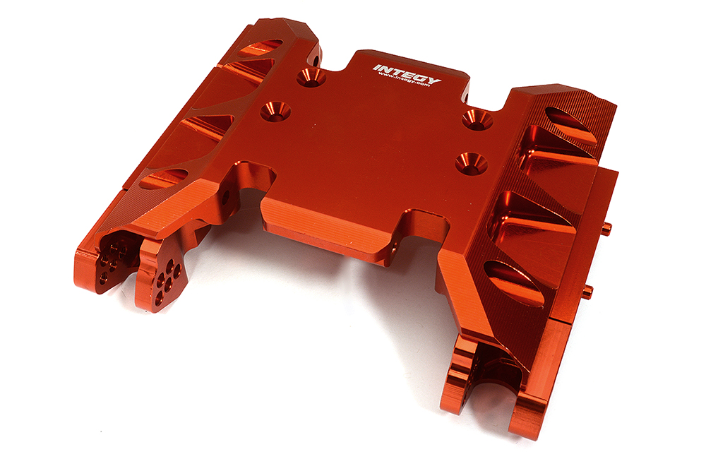 C32570RED Billet Machined Center Transmission Gearbox Lower Mount for Axial SCX6 251004 - Image 1