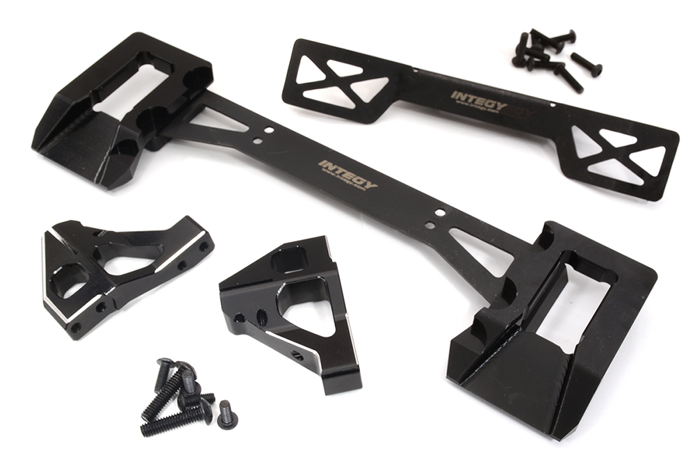 C32572BLACK Alloy Machined Rear Body Mount Upgrade for Traxxas Sledge 4WD 1/8 Scale 9515 - Image 1