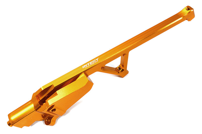 C32575ORANGE Billet Machined Rear Chassis Brace for Traxxas 1/8 Sledge 4WD - Orange 9521 - Image 1