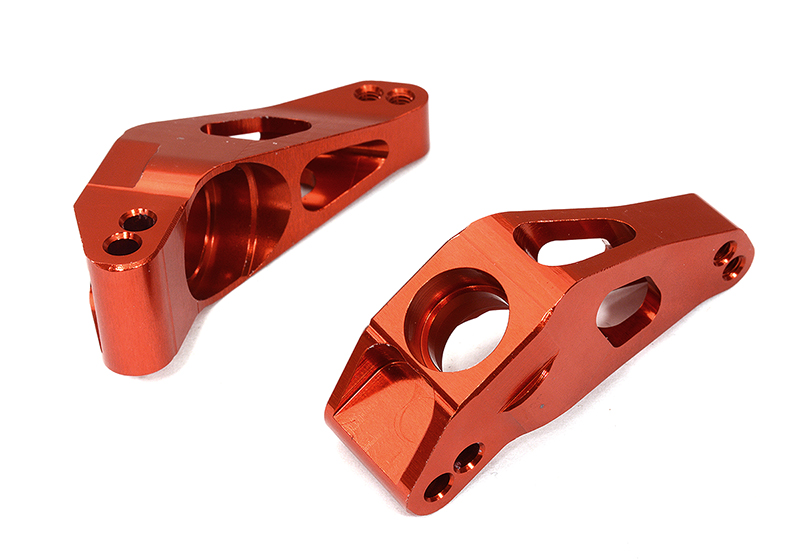 C32576RED Billet Machined Aluminum Rear Hub Carriers for Traxxas 1/10 Scale Hoss 4X4 1952 - Image 1
