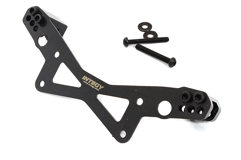 C32578BLACK Machined Rear Shock Tower Extension for Arrma 1/10 Vorteks 4X4 3S BLX ARA320634 - Image 1