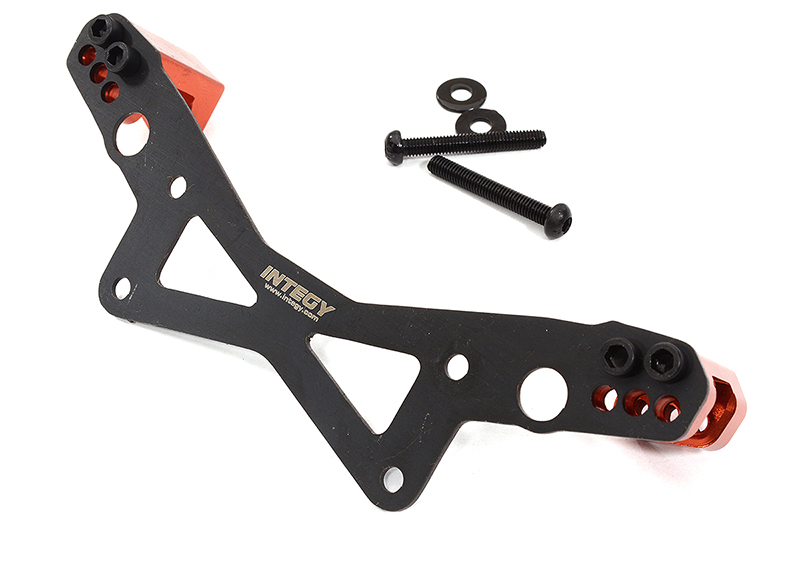 C32578RED Machined Rear Shock Tower Extension for Arrma 1/10 Vorteks 4X4 3S BLX ARA320634 - Image 1