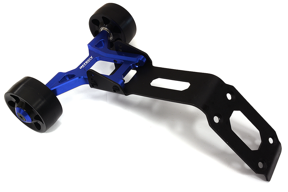 C32587BLUE Billet Machined Wheelie Bar for Traxxas 1/8 Sledge 4WD - Image 1