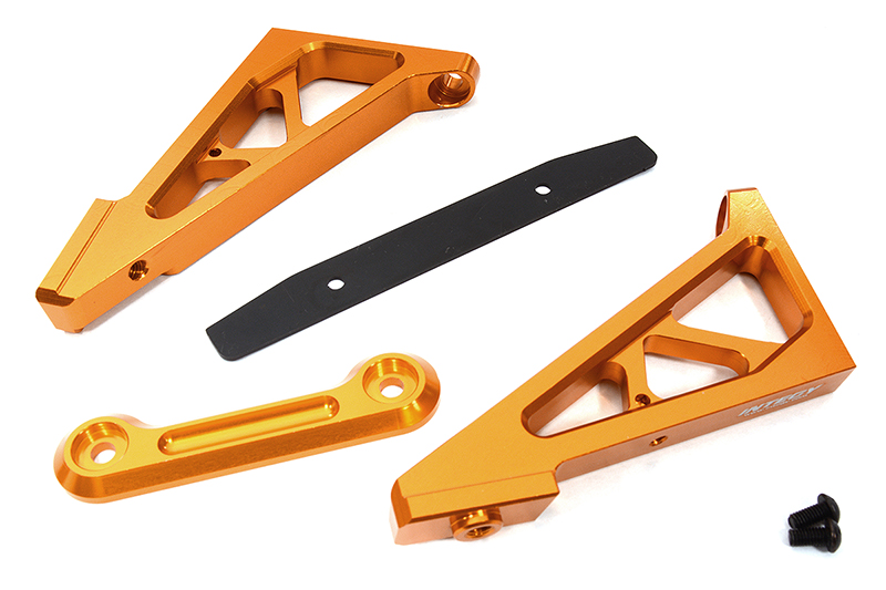 C32589ORANGE Billet Machined Wing Mount Set for Traxxas 1/8 Sledge 4WD Monster Truck 9518 - Image 1