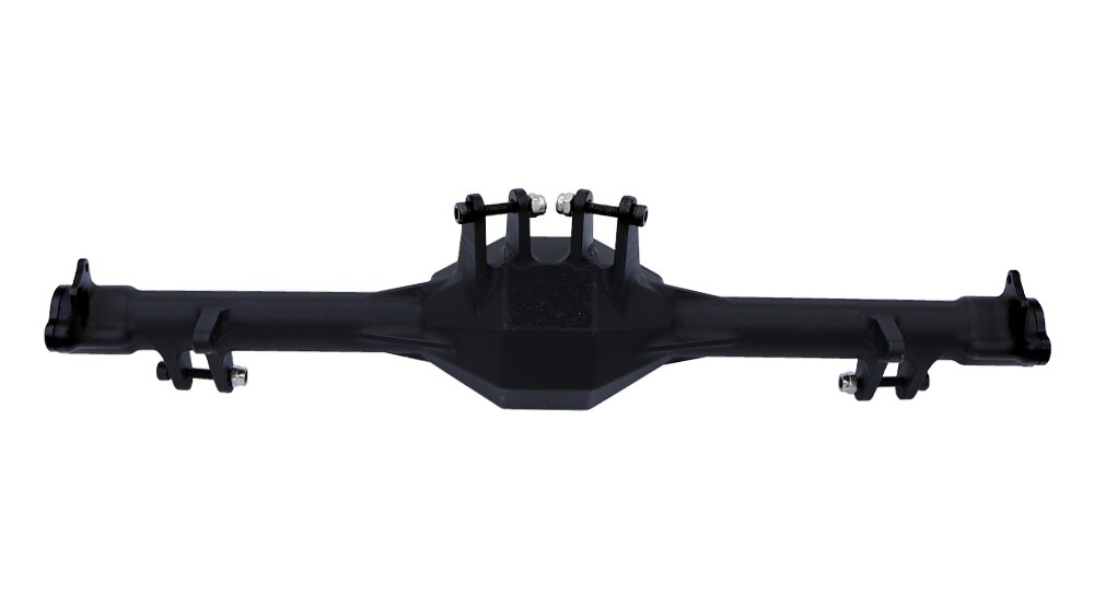 C32600BLACK Alloy Machined Rear Axle Housings for Losi 1/10 Hammer Rey U4 Rock Racer - Image 1