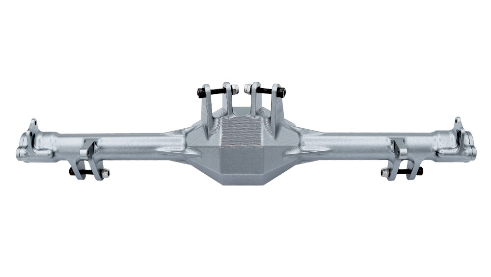 C32600GUN Alloy Machined Rear Axle Housing in Gunmetal for Losi 1/10 Hammer Rey - Image 1