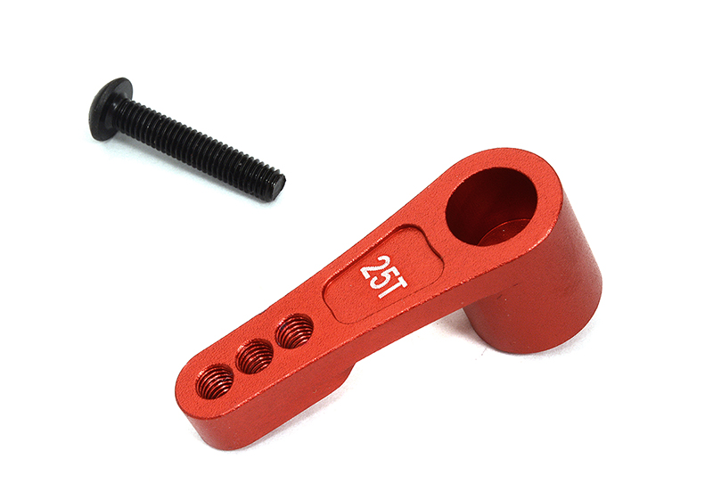 C32604RED Alloy Machined 25T Servo Horn for Arrma 1/10 & 1/8 Kraton Outcast Talion Typhon - Image 1